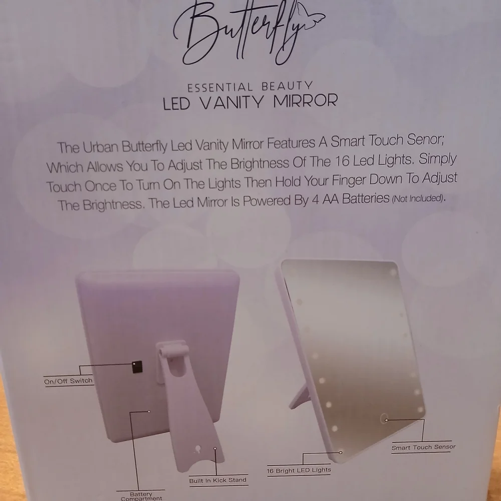 LED Vanity Mirror - Purple
